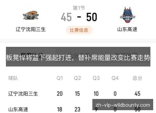 板凳悍将篮下强起打进，替补席能量改变比赛走势